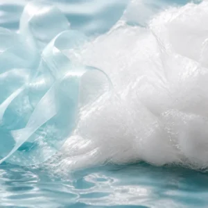 Brand-neutral representative image of ocean-bound recycled polyester staple fiber