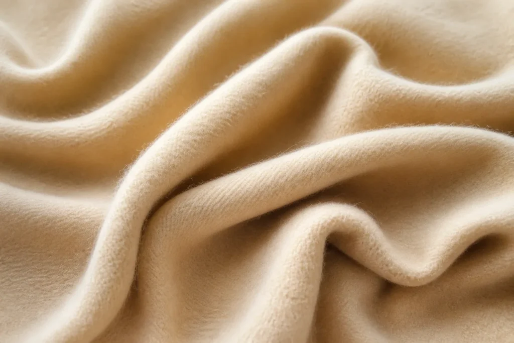 Soft lofted fabric application visual for hollow polyester staple fiber