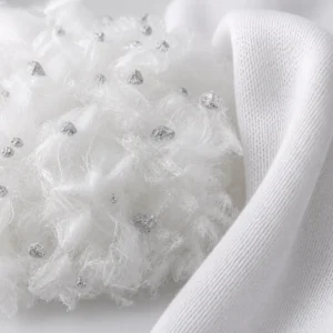Brand-neutral representative image of antibacterial polyester staple fiber and clean knit textile