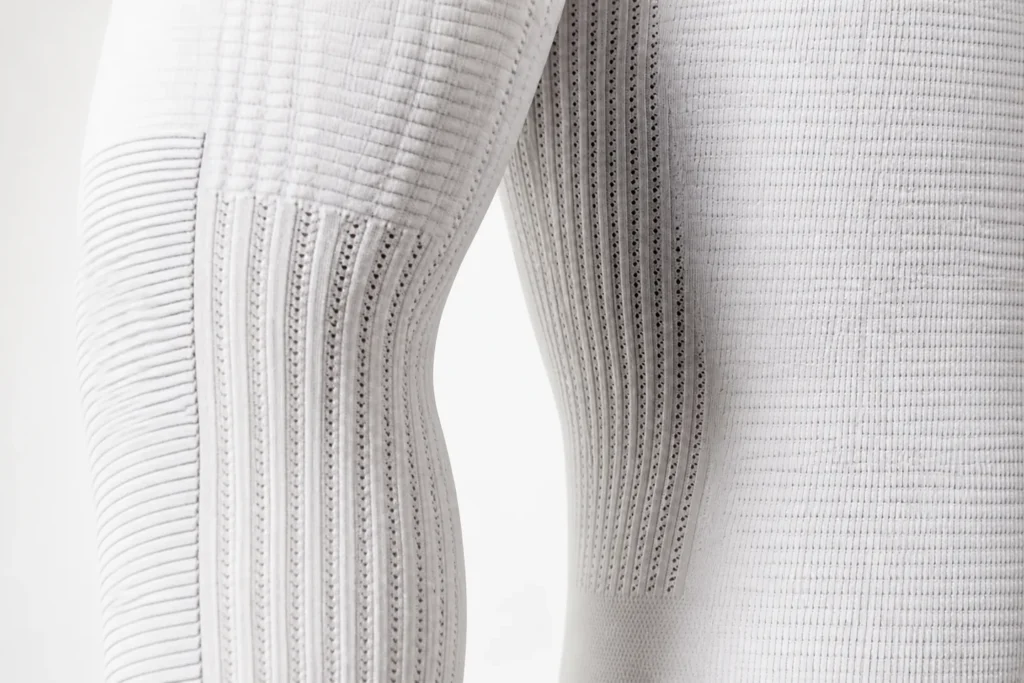 Clean technical knit application visual for antibacterial polyester staple fiber